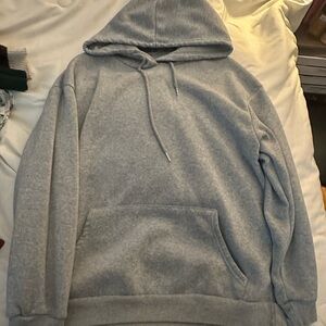 women’s grey hoodie w/ design